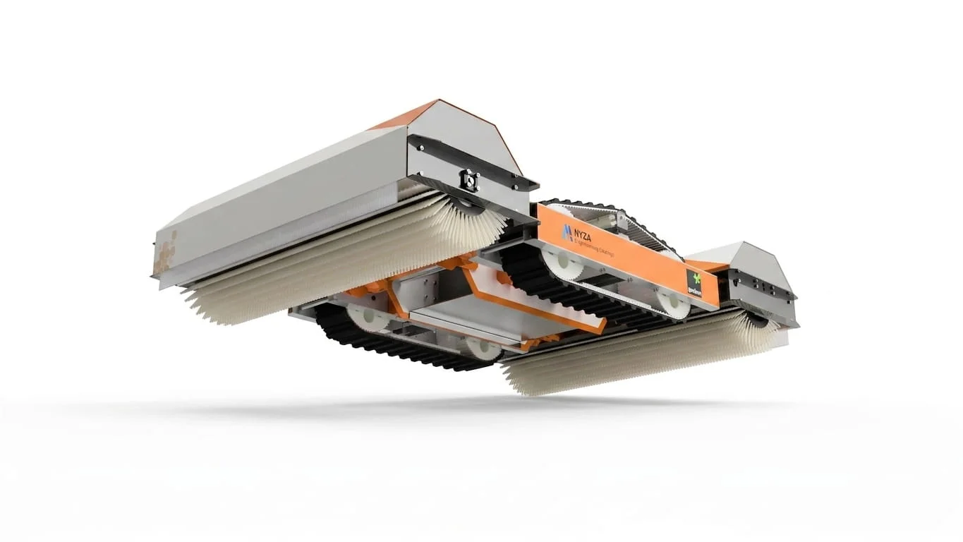 Solar Cleaning Crawler Robot CAD