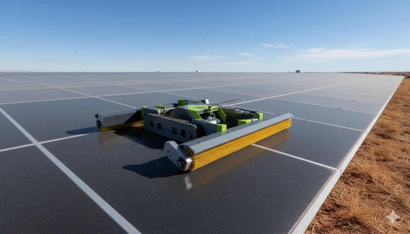 solar cleaning robot