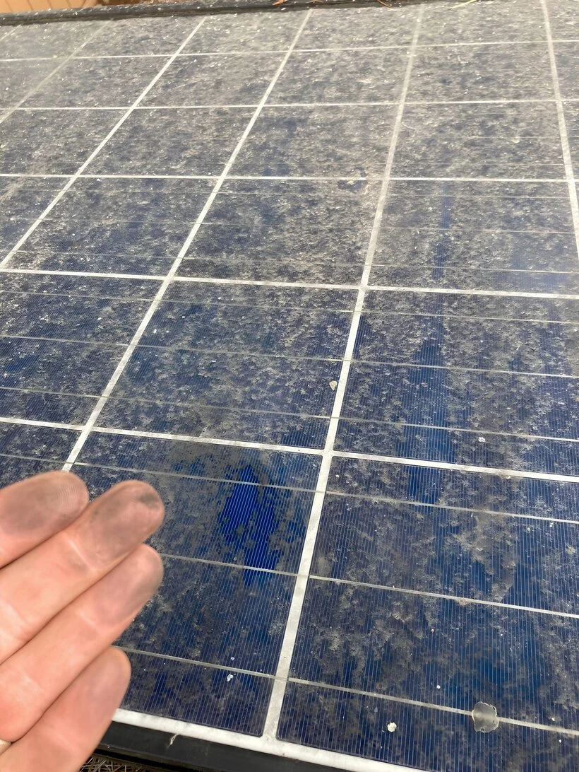 Dirty Solar Panel